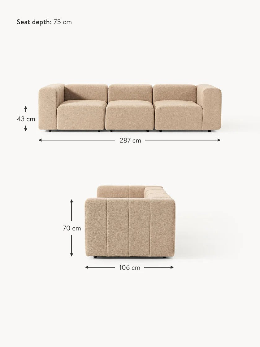 Modulinė bouclé sofa Lena (4 vietų)