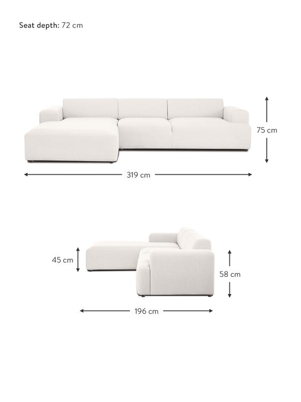 Kampinė sofa Melva (4 vietų), kampinė dalis kairėje