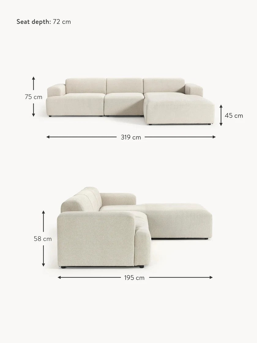 Kampinė sofa Melva (4 vietų)