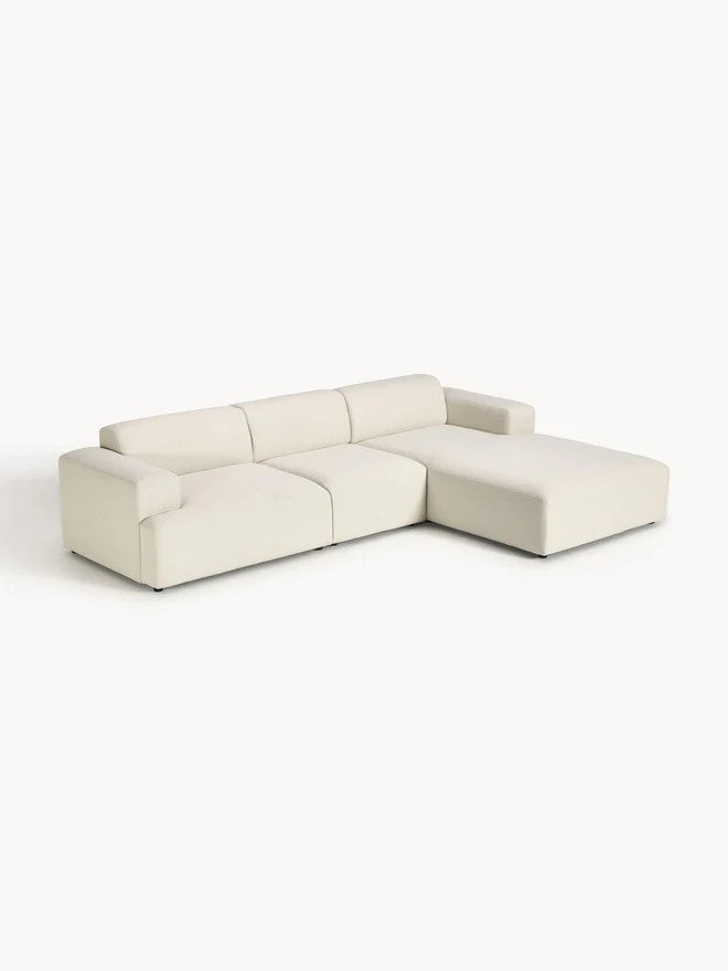 Kampinė sofa Melva (4 vietų), kampinė dalis dešinėje