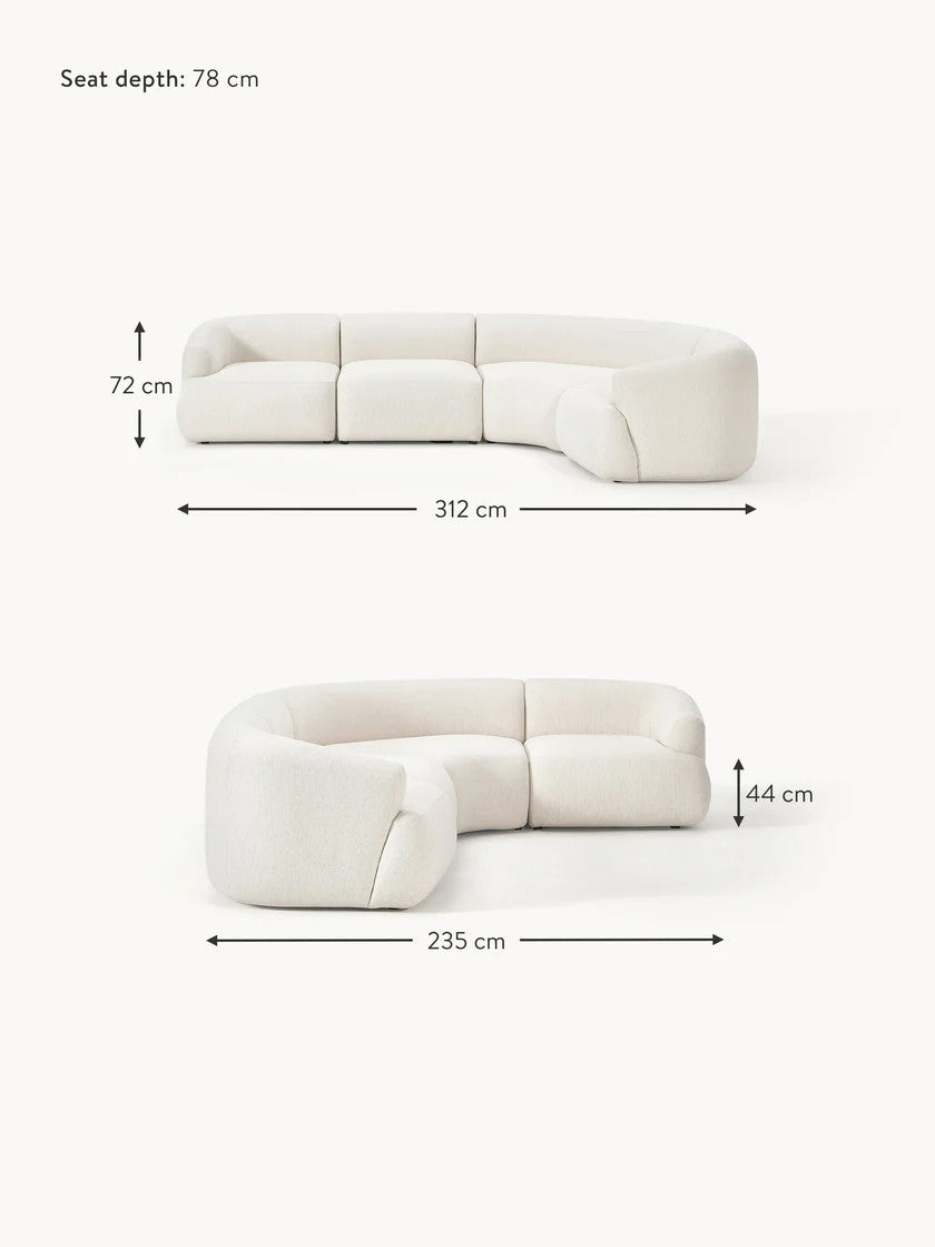 Modulinė kampinė sofa Sofia (4 vietų)