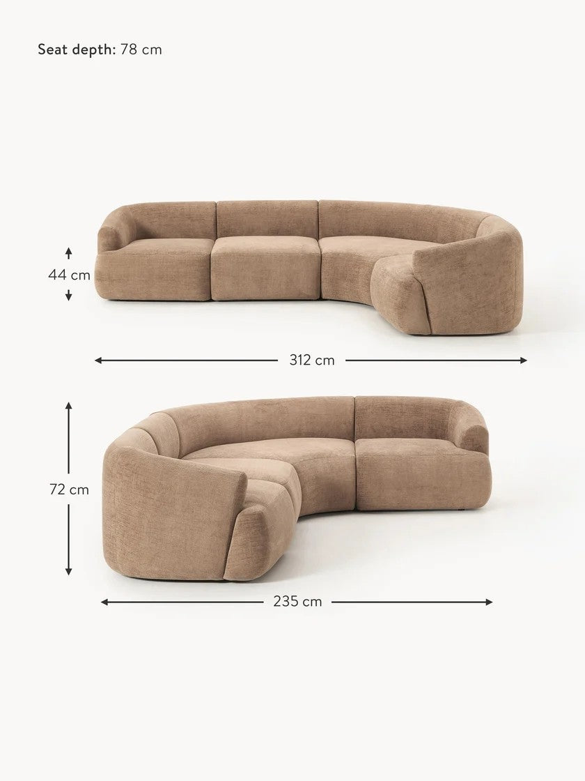 Modulinė kampinė sofa Sofia (4 vietų)